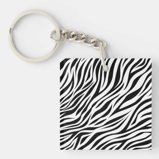 Porte-clés Zebra Animal Skin Imprimer Motif-15391 (Devant)