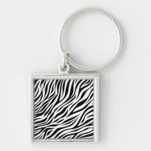 Porte-clés Zebra Animal Skin Imprimer Motif-15391