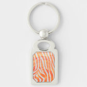 Porte-clés Zebra Orange and White Print (Devant)