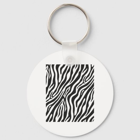 Porte-clés Zebra Pattern amusant graphique (Recto)