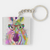 Porte-clés Zebra Rainbow Splash (Dos)