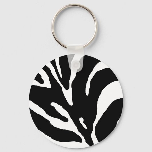 Porte-clés Zebra Stripe Poster de animal (Recto)