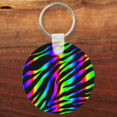 Porte-clés zèbre arc-en-ciel (Recto)