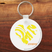 Porte-clés Zèbre Jaune 4 (Recto)