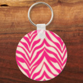 Porte-clés Zèbre rose (Recto)