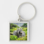 Porte-clés Zèbres dans la nature (Devant)