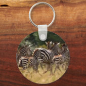 Porte-clés Zèbres en mouvement : Un voyage de mille milles (Recto)