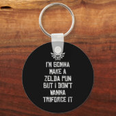 Porte-clés Zelda Funny Triforce It Pun Graphic (Recto)