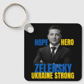 Porte-clés Zelensky Hope Héros Ukraine forte (Recto)