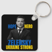 Porte-clés Zelensky Hope Héros Ukraine forte (Dos)
