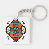 Porte-clés Zen Ethnique Vibrant (Dos)