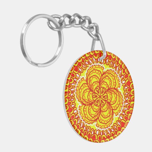 Porte-clés ZEN FIRE par Jennifer Webster (Devant gauche)