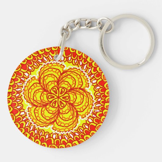 Porte-clés ZEN FIRE par Jennifer Webster (Dos)