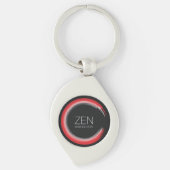 Porte-clés Zen rouge (Devant)