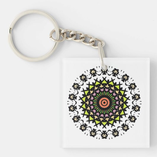 Porte-clés Zen tribal cybernétique (Devant)