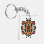 Porte-clés Zen tribal vibrant (Devant gauche)