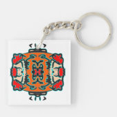 Porte-clés Zen tribal vibrant (Dos)