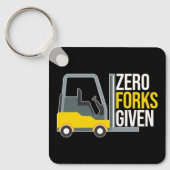 Porte-clés Zéro Fourches Donné Funky Forklifter Pun (Recto)