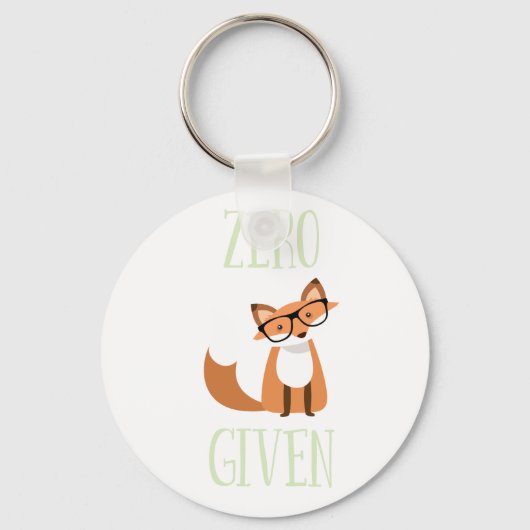 Porte-clés Zero Fox Donné Drôle Animal Fox (Recto)