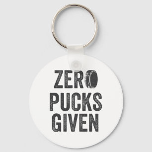 Porte-clés Zéro Palets Donnés Sarcastique Hockey Adulte Homme