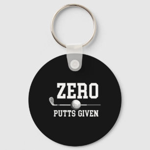 Porte-clés Zéro Putts Donnés Golfeur Joueur de Golf Blagues D