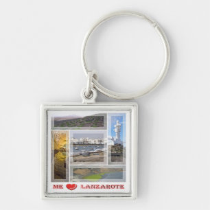 Porte-clés zES145 LANZAROTE "I Love", Espagne,