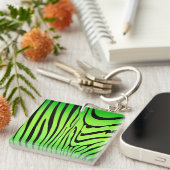 Porte-clés Zesty Zebra Green (Devant Droit)