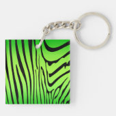 Porte-clés Zesty Zebra Green (Dos)