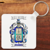Porte-clés Zhang Nom et Bouclier (Verso)