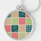 Porte-clés Zigzag, Chevron, En vichy, Pois, Patchwork (Devant)