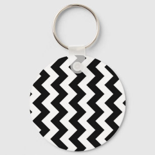 Porte-clés Zigzag noir et blanc