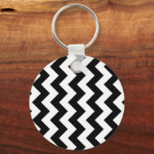 Porte-clés Zigzag noir et blanc (Recto)