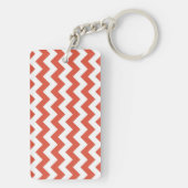 Porte-clés Zigzag orange et blanc (Dos)