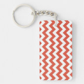 Porte-clés Zigzag orange et blanc (Devant)