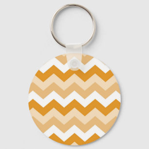 Porte-clés Zigzag (oranje en wit)
