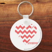 Porte-clés ZigZag rose 3 (Recto)