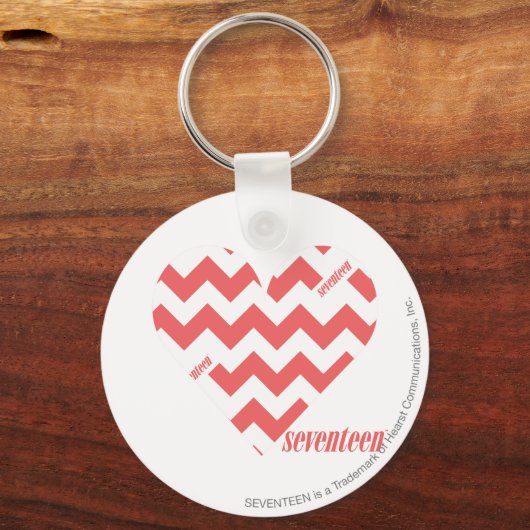 Porte-clés ZigZag rose 3 (Recto)