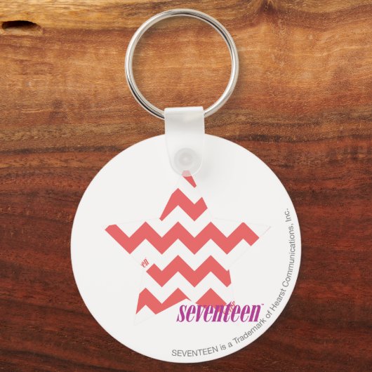 Porte-clés ZigZag rose 4 (Recto)