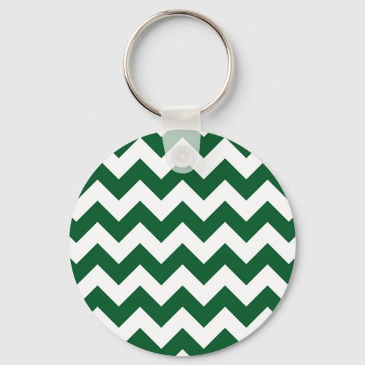 Porte-clés Zigzag vert et blanc (Recto)