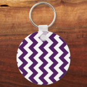 Porte-clés Zigzag violet et blanc (Recto)