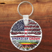 Porte-clés Zimbabwe Zimbabwe Zimbabwe États-Unis Amérique Éta (Recto)