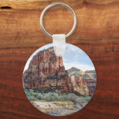 Porte-clés Zion National Park Angels Landing - Peinture numér (Recto)