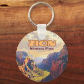 Porte-clés Zion National Park Utah Moab Canyon Retro (Recto)