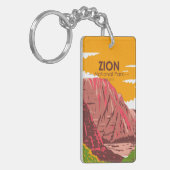 Porte-clés Zion National Park Utah Vintage (Devant gauche)
