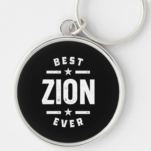 Porte-clés Zion Nom personnalisé Anniversaire Cadeau (Devant)