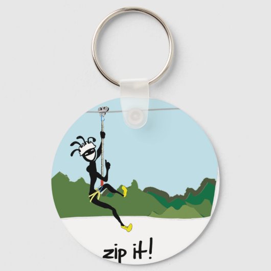 Porte-clés "Zip It !" (Recto)