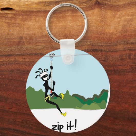 Porte-clés "Zip It !" (Recto)