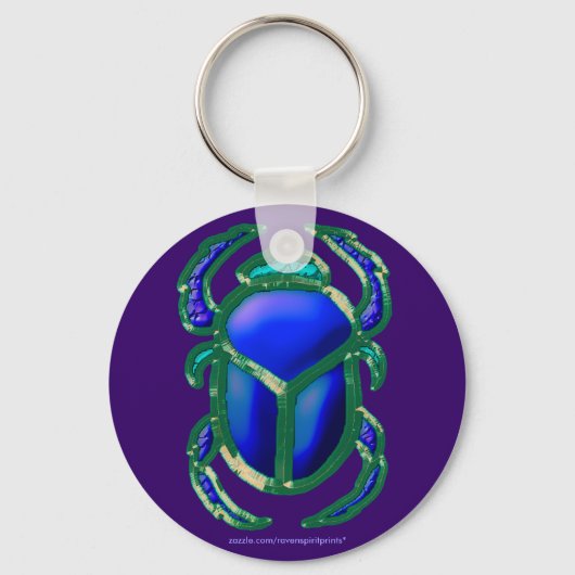 Porte-clés Zipper-pull EGYPTIEN SCARAB BEETLE Art (Recto)