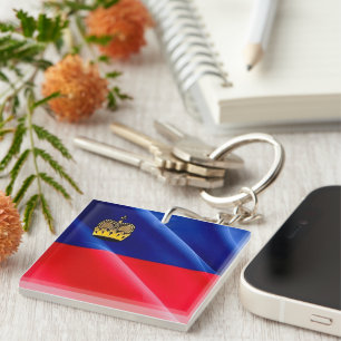 Porte-clés zLI002 LIECHTENSTEIN - DRAPEAU DE RECHERCHE,