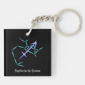 Porte-clés Zodiac Constellation Sagittaire Porte - clé (Dos)